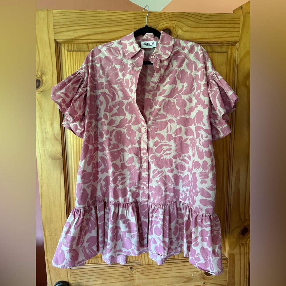Essential Antwerp Ruffle Sleeve Dress
